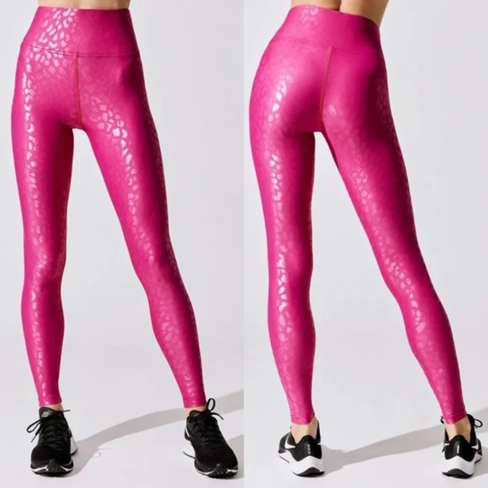 Carbon 38 Hi-rise Leggings Leopard Pink - Picture 2 of 4